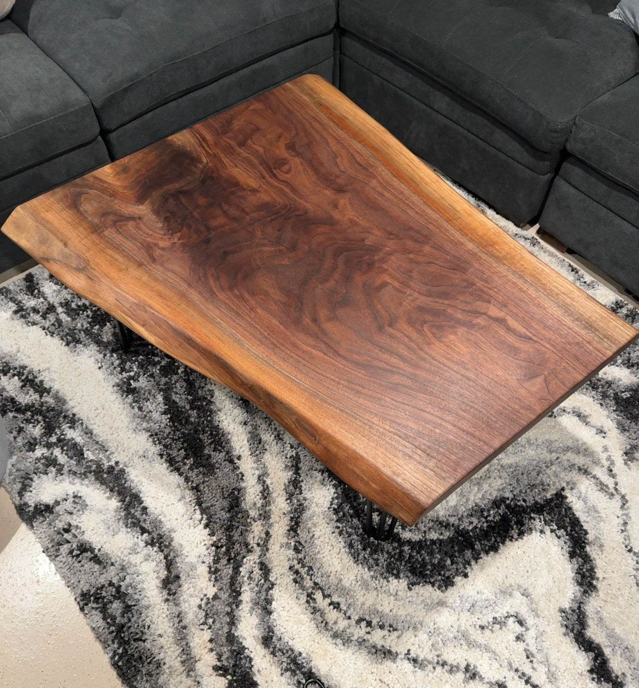 Walnut Luxury Live Edge Coffee Table